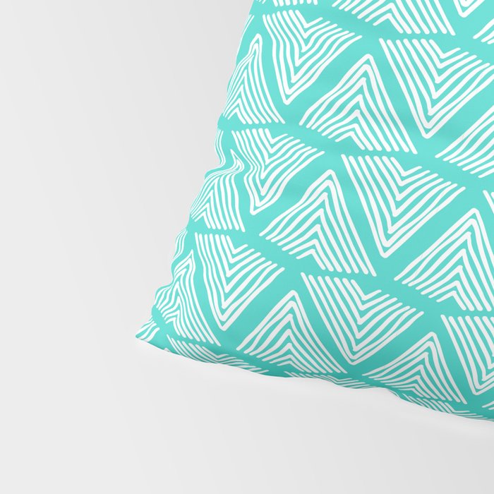 Lagos: Aqua Tiles Pillow Sham Gallery Image 4