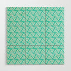 Lagos: Aqua Tiles Wood Wall Art Gallery Image 1