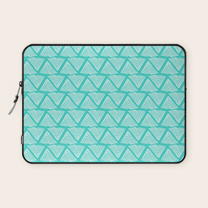 Lagos: Aqua Tiles Laptop Sleeve Gallery Image 1