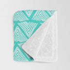 Lagos: Aqua Tiles Throw Blanket Gallery Image 3