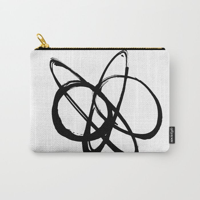 Astral Orbit White Background Carry All Pouch Gallery Image 1