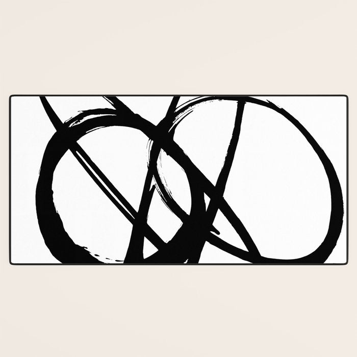 Astral Orbit White Background Desk Mat Gallery Image 3