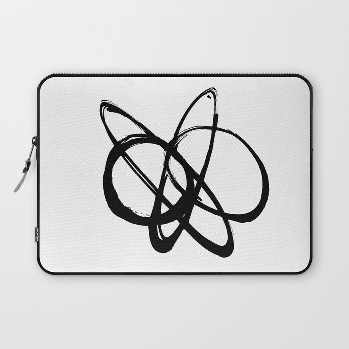 Astral Orbit White Background Laptop Sleeve Gallery Image 1