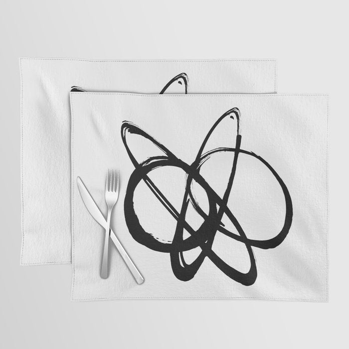 Astral Orbit White Background Placemat Gallery Image 1
