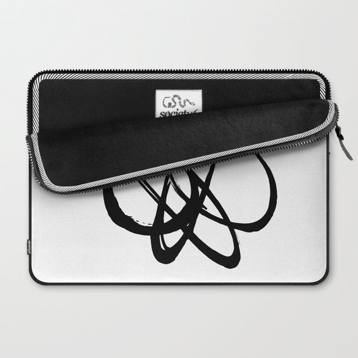 Astral Orbit White Background Laptop Sleeve Gallery Image 2