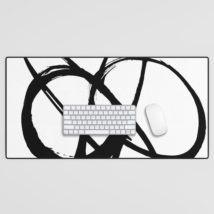 Astral Orbit White Background Desk Mat Gallery Image 1