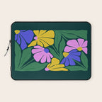 Midnight Summer: Matisse Foliage | Flower Market 001 Laptop Sleeve Gallery Image 1