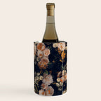 Antique Botanical Peach Roses And Chamomile Midnight Garden Wine Chiller Gallery Image 2