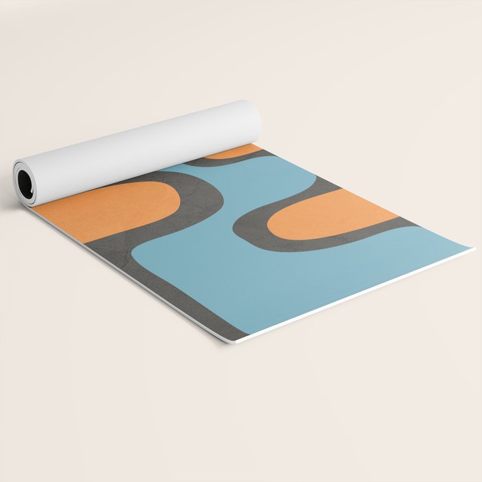 Mid-Century Modern Abstract Art 17 Yoga Mat Gallery Image 2