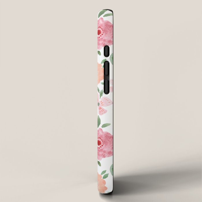 Just Peachy Floral Blooms iPhone Case Gallery Image 2