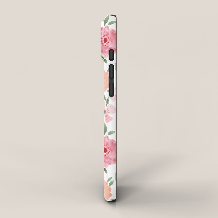Just Peachy Floral Blooms iPhone Case Gallery Image 2