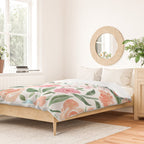 Just Peachy Floral Blooms Duvet Cover Gallery Image 2