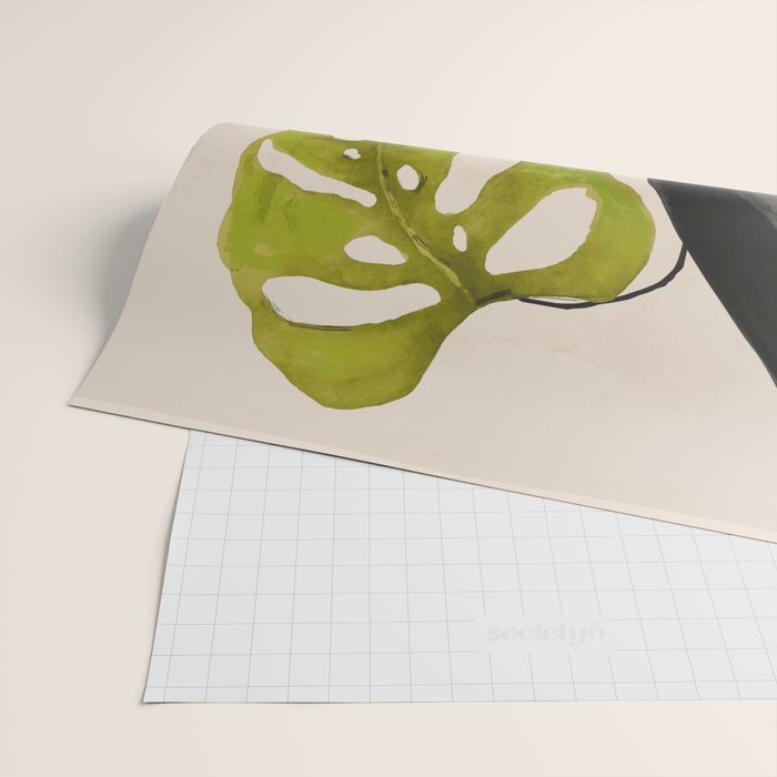 minimal plant 34 Wrapping Paper Gallery Image 2