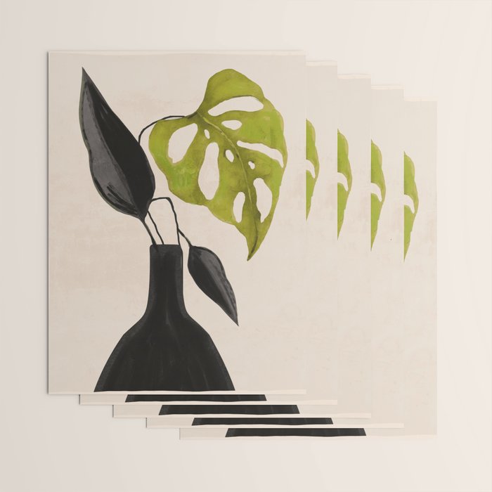 minimal plant 34 Wrapping Paper Gallery Image 3