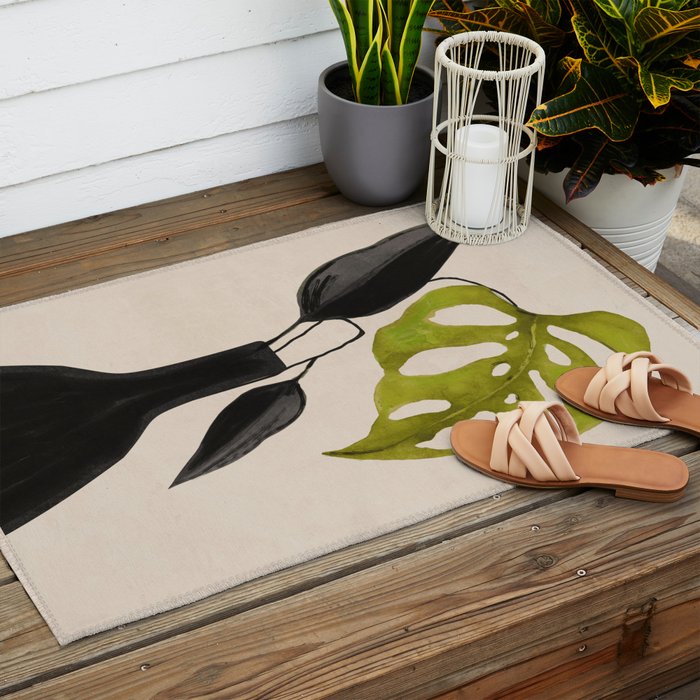 minimal plant 34 Outdoor Rug Gallery Image 2