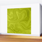 Chartreuse Swirl Marble Wall Mural Gallery Image 2