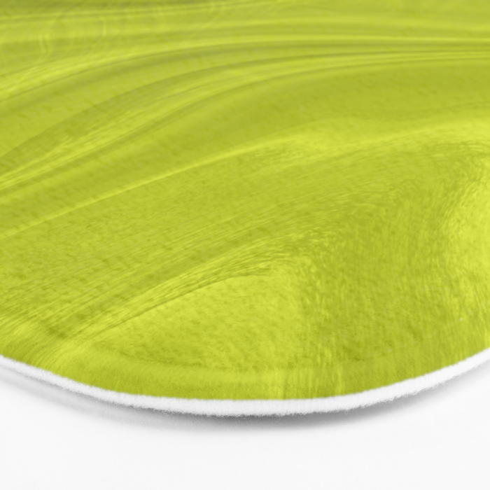 Chartreuse Swirl Marble Bath Mat Gallery Image 3