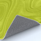 Chartreuse Swirl Marble Rug Gallery Image 4