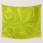 Chartreuse Swirl Marble Wall Tapestry Gallery Image 4