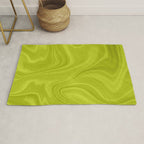 Chartreuse Swirl Marble Rug Gallery Image 1