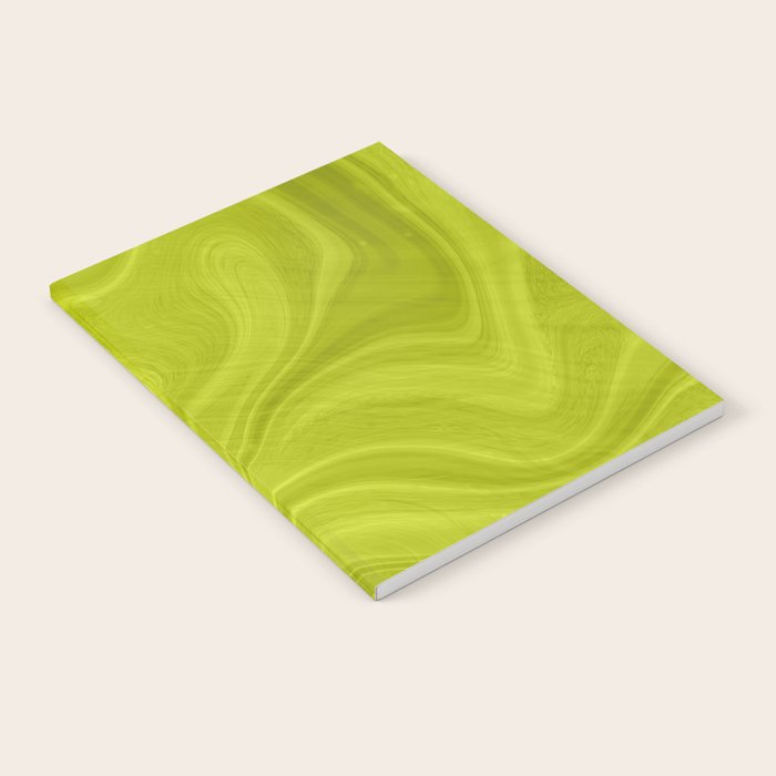 Chartreuse Swirl Marble Notebook Gallery Image 1