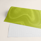 Chartreuse Swirl Marble Wrapping Paper Gallery Image 2