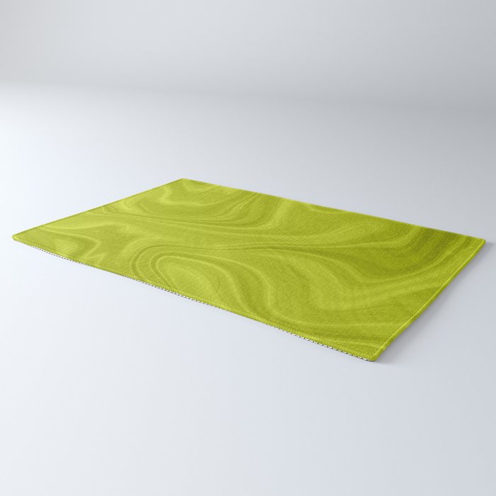 Chartreuse Swirl Marble Rug Gallery Image 3