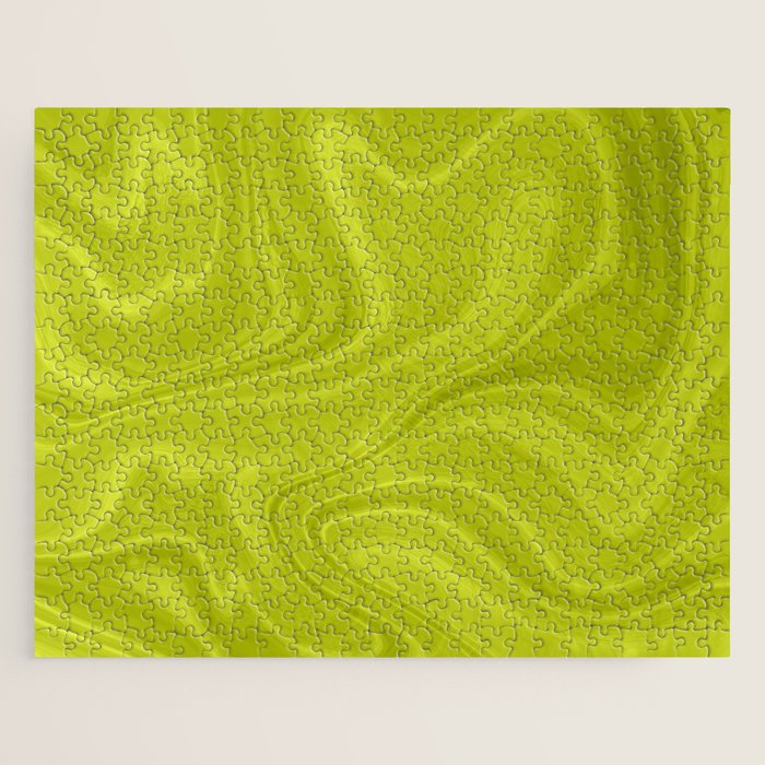 Chartreuse Swirl Marble Jigsaw Puzzle Gallery Image 1