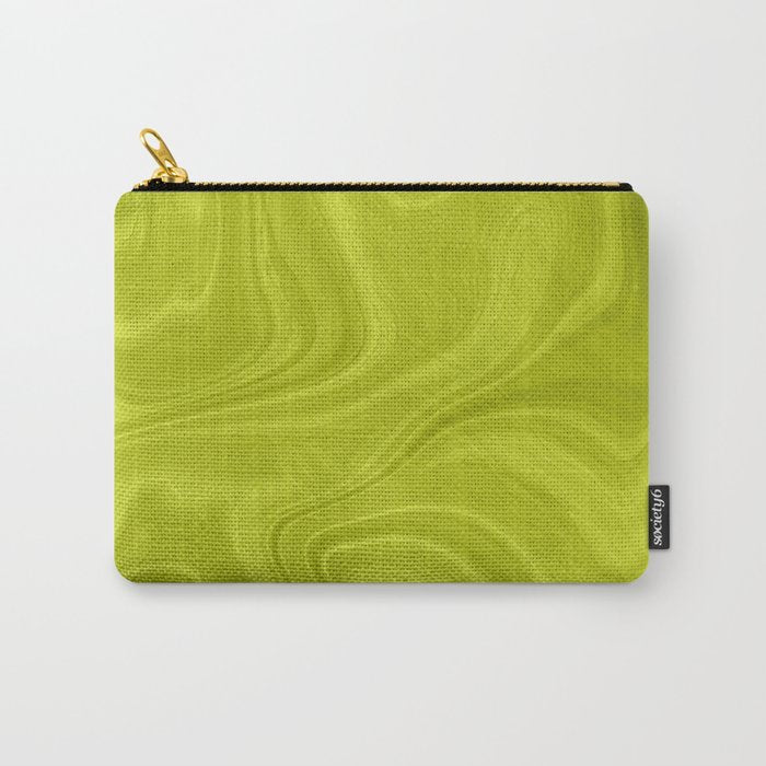 Chartreuse Swirl Marble Carry All Pouch Gallery Image 1