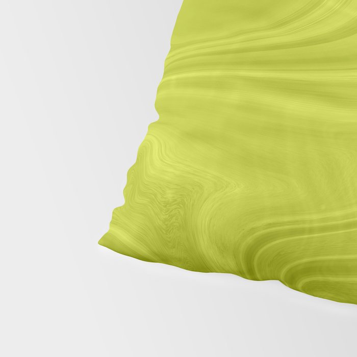 Chartreuse Swirl Marble Pillow Sham Gallery Image 4