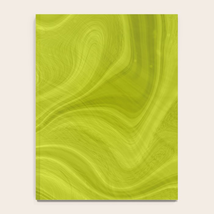 Chartreuse Swirl Marble Notebook Gallery Image 4
