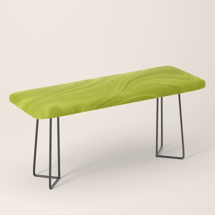 Chartreuse Swirl Marble Bench Gallery Image 1