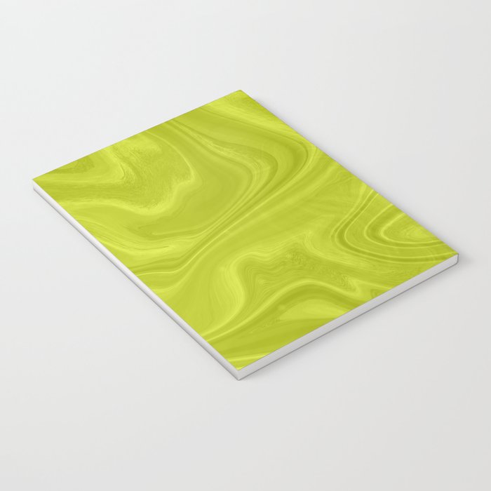 Chartreuse Swirl Marble Notebook Gallery Image 3