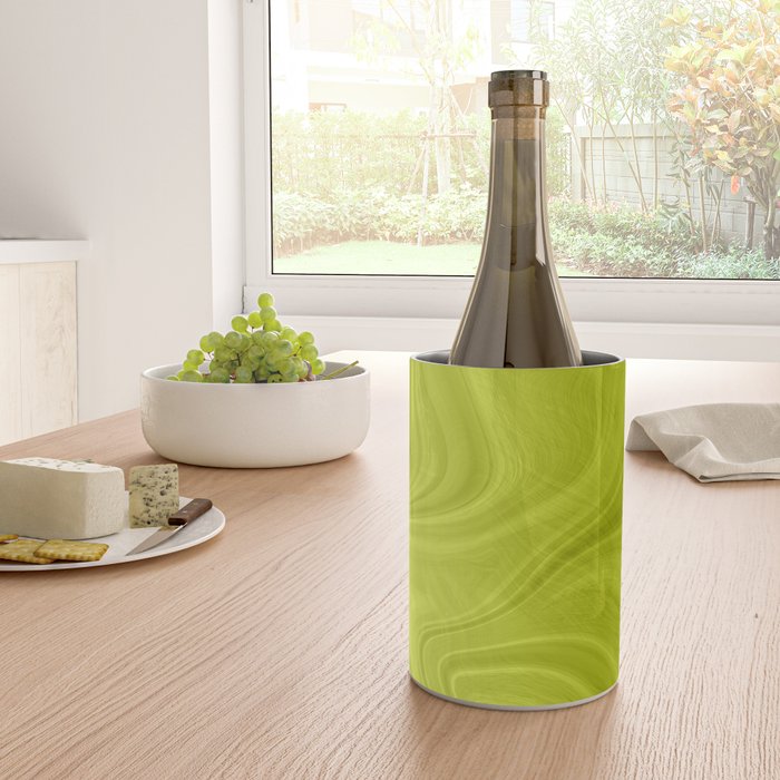 Chartreuse Swirl Marble Wine Chiller Gallery Image 4