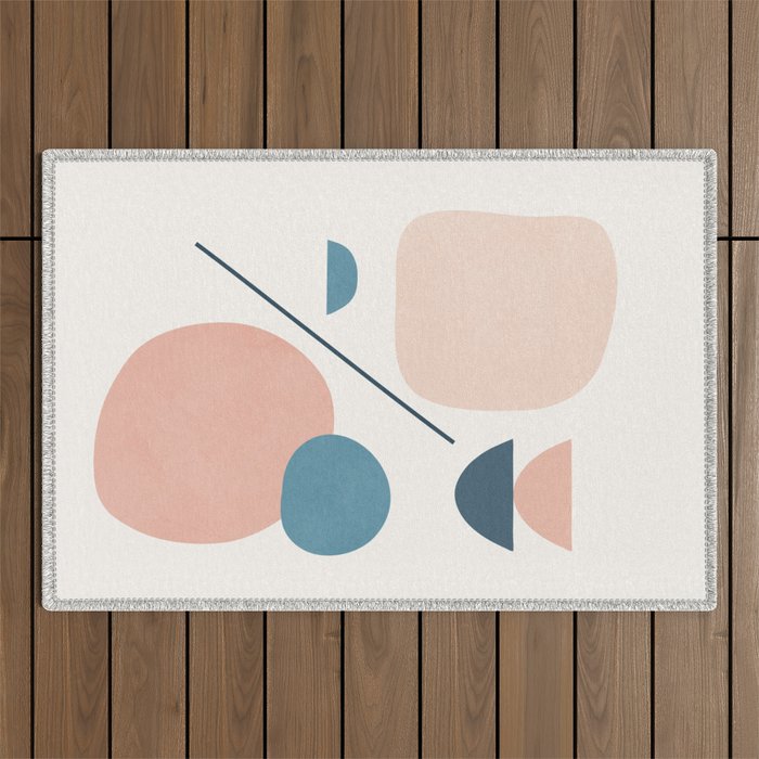 Abstract Minimal Shapes 33 Outdoor Rug Gallery Image 1