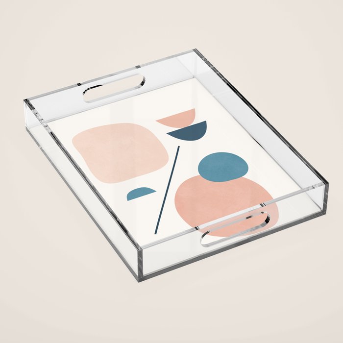 Abstract Minimal Shapes 33 Acrylic Tray Gallery Image 1