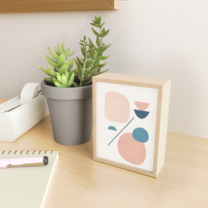 Abstract Minimal Shapes 33 Mini Art Print Gallery Image 2