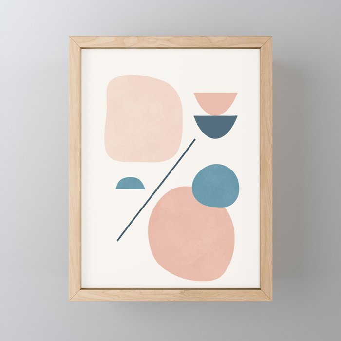 Abstract Minimal Shapes 33 Mini Art Print Gallery Image 1