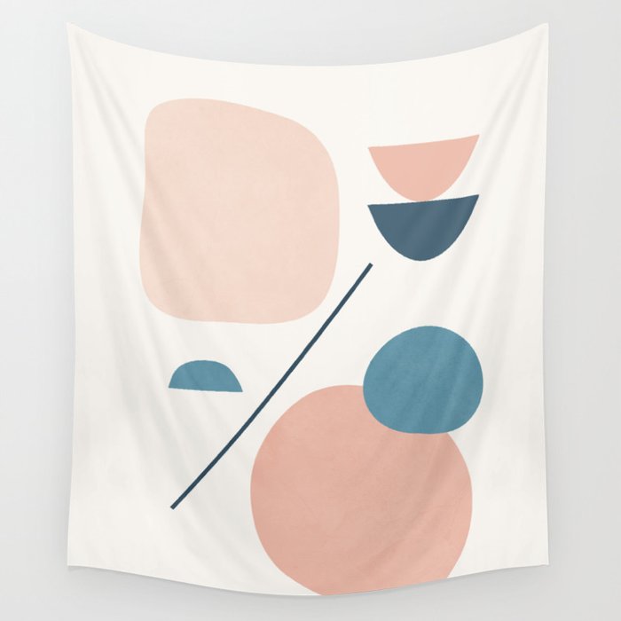 Abstract Minimal Shapes 33 Wall Tapestry Gallery Image 4