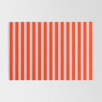 Bold Bright Basic Stripes in Pink and Red Orange Rug Gallery Image 2