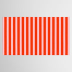 Bold Bright Basic Stripes in Pink and Red Orange Tablecloth Gallery Image 2