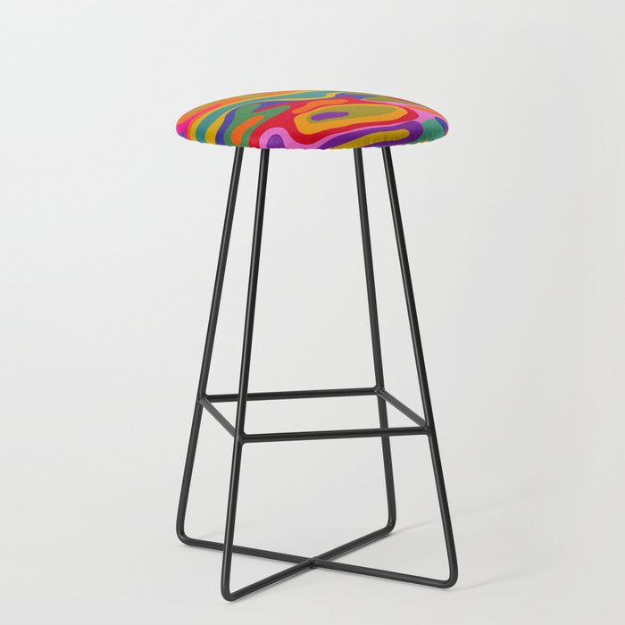Colorful Pattern Stool Gallery Image 1