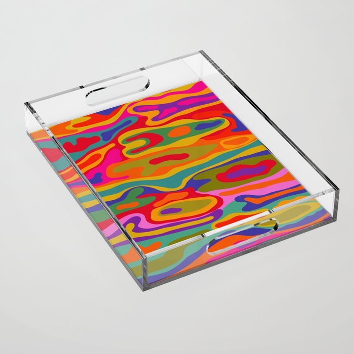 Colorful Pattern Acrylic Tray Gallery Image 1