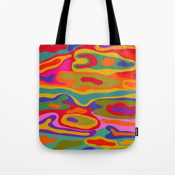 Colorful Pattern Tote Bag Gallery Image 1