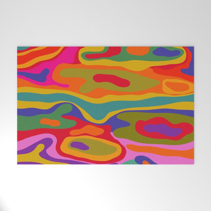 Colorful Pattern Welcome Mat Gallery Image 1