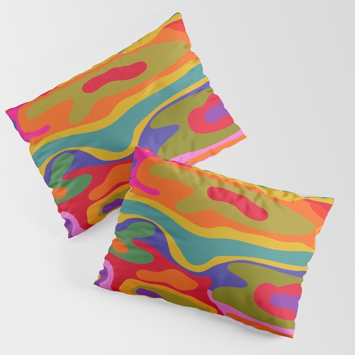 Colorful Pattern Pillow Sham Gallery Image 1