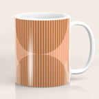 Abstraction Shapes 17 in Terracotta Shades (Moon Phase Abstract)  Coffee Mug Gallery Image 1