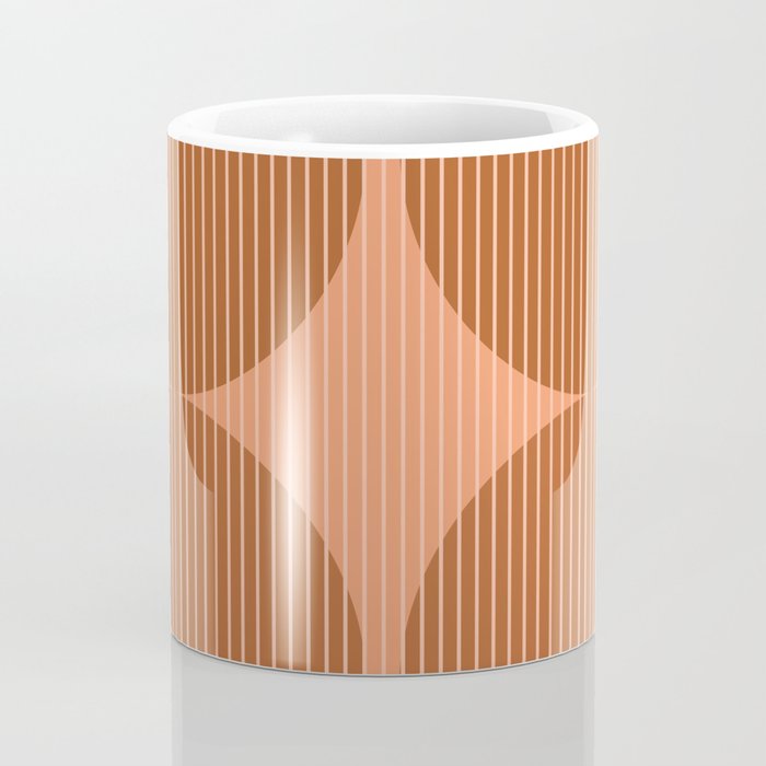 Abstraction Shapes 17 in Terracotta Shades (Moon Phase Abstract)  Coffee Mug Gallery Image 4