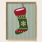 Christmas Stocking Green Serving Tray Gallery Image 1