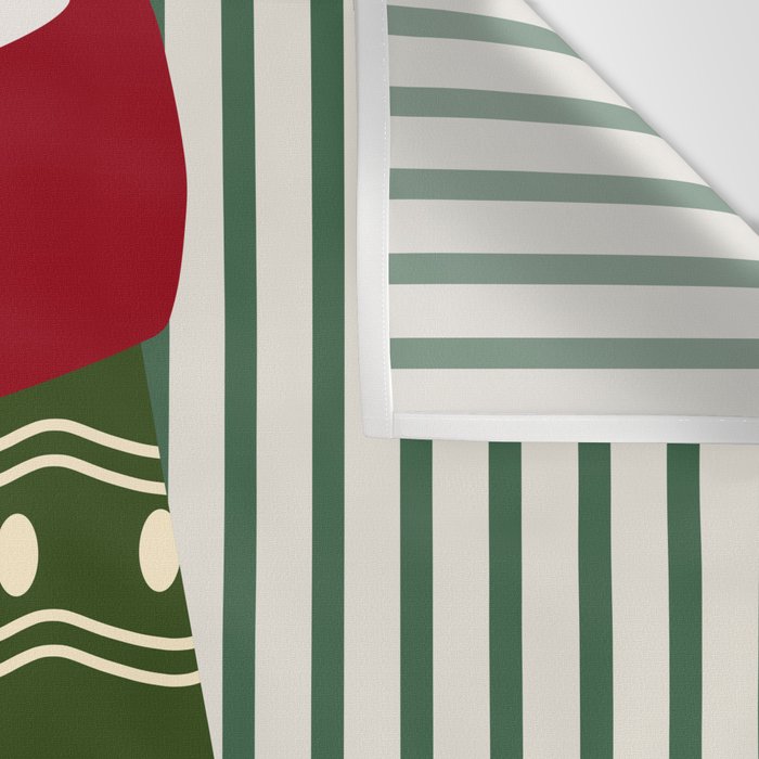 Christmas Stocking Green Wall Tapestry Gallery Image 3